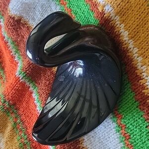 MCM VINTAGE Bathroom soap holder Black Swan Tea Towel ceramic